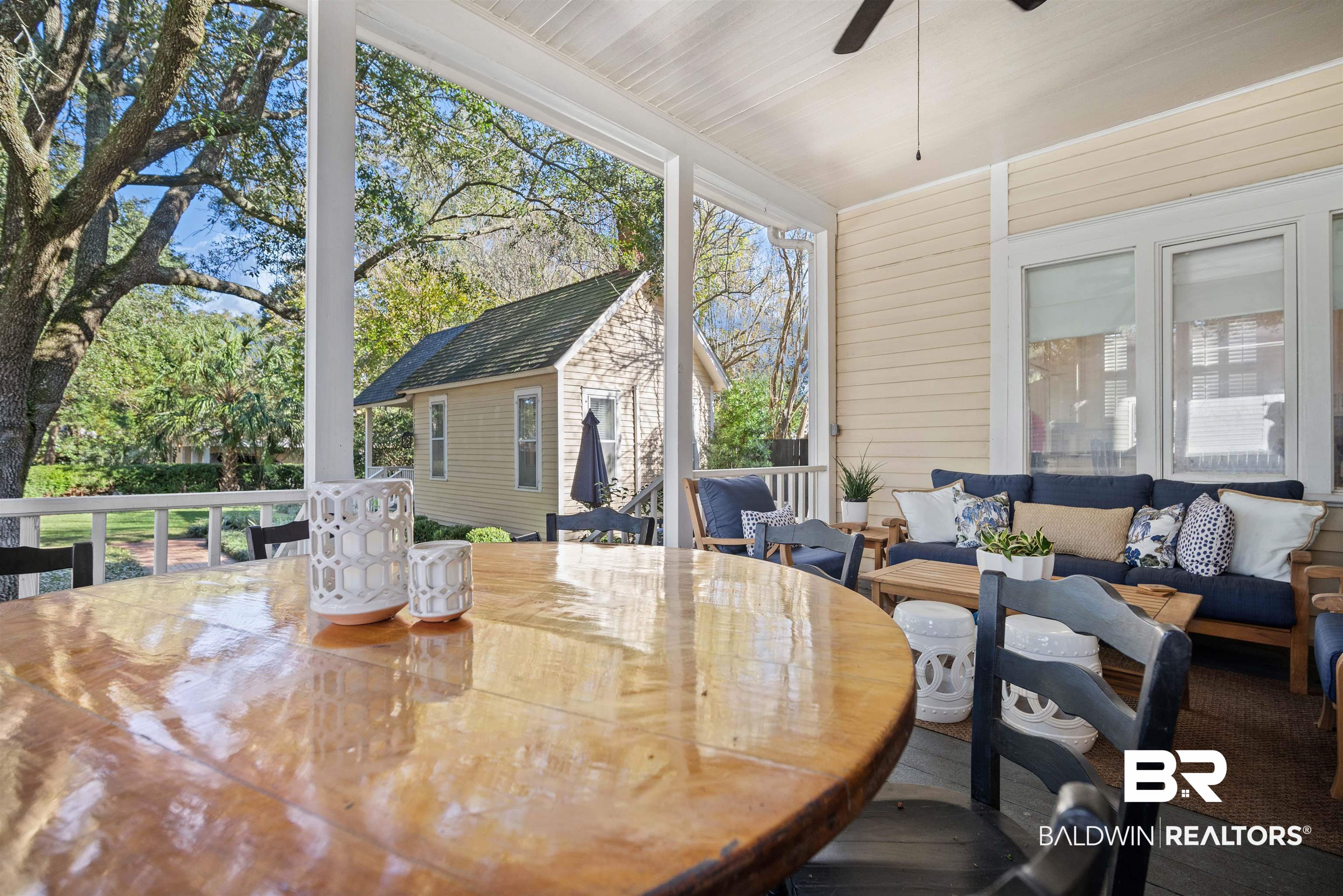 1314 Dauphin Street Mobile, AL 36604 - Photo 46 of 61 Back Porch featuring ceiling fan