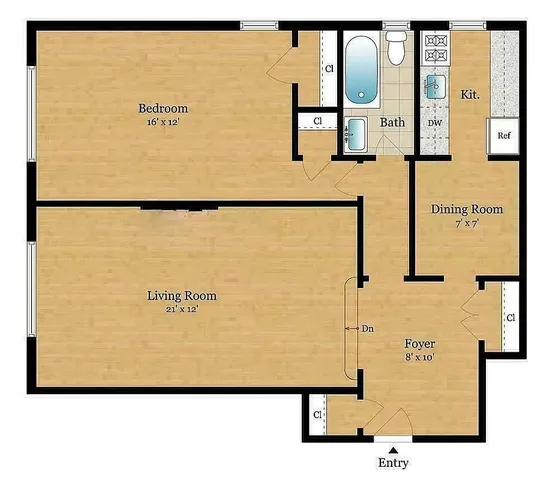 $999,000 | 250 West 24th Street, Unit 1CW | Chelsea