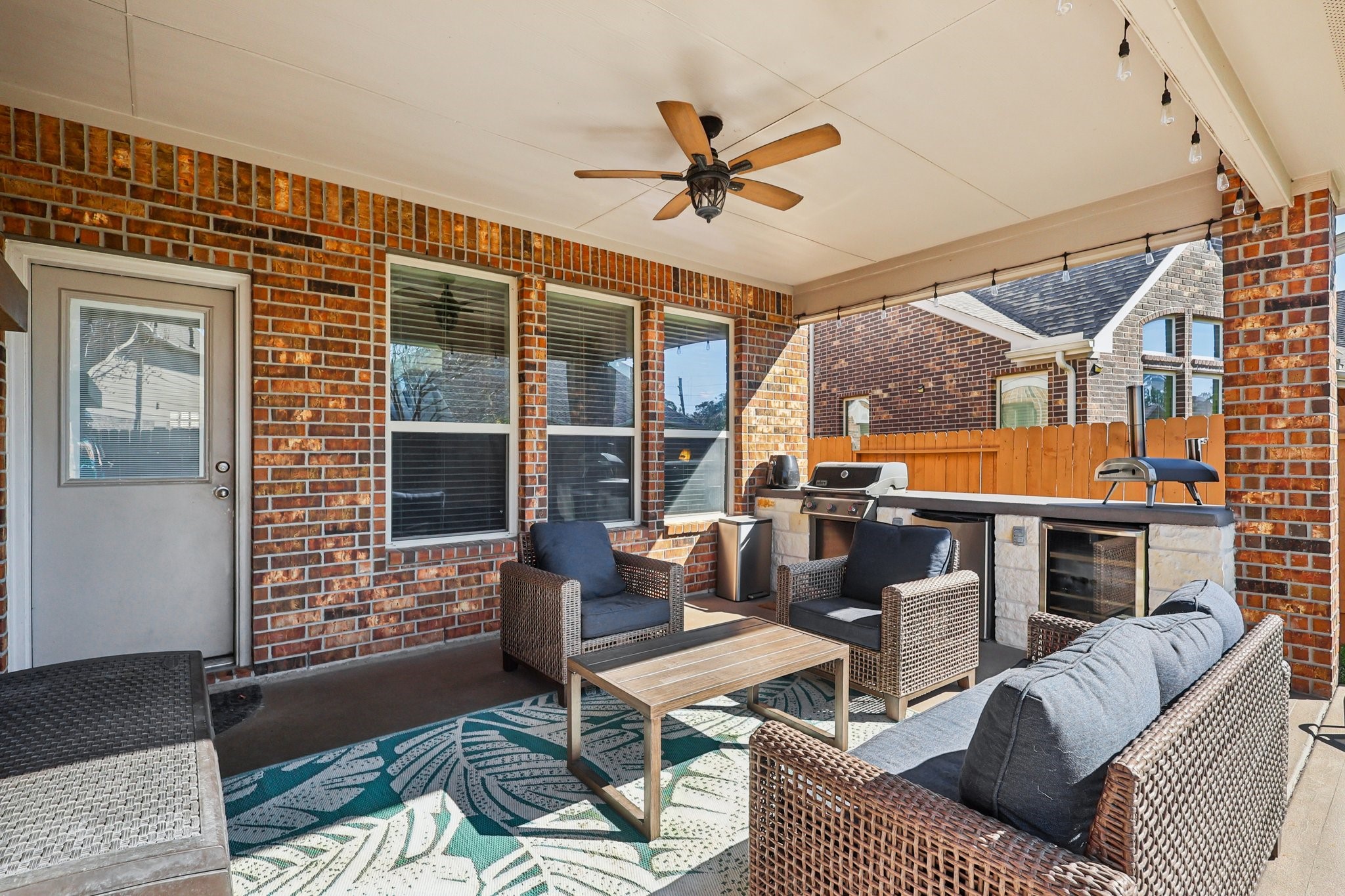 3668 Cottage Pines Lane Spring, TX 77386 - Photo 42 of 47 Great summer kitchen under the covered patio. Imagine the good times you could have here!