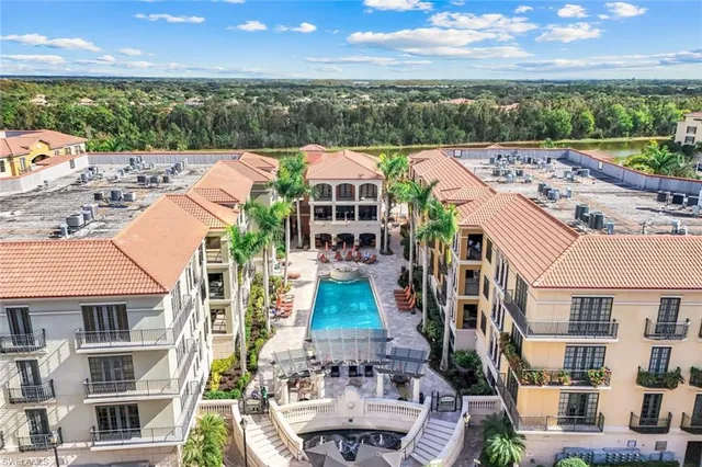 an aerial view of multiple houses