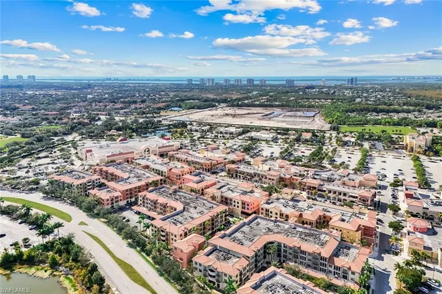 an aerial view of a city