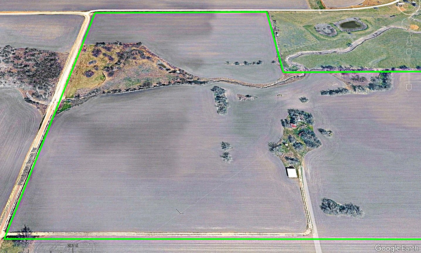 19374 Pennington Branch Road Holland, TX 76534 - Photo 3 of 24 Property Aerial View. Illustrating the property boundaries and land features