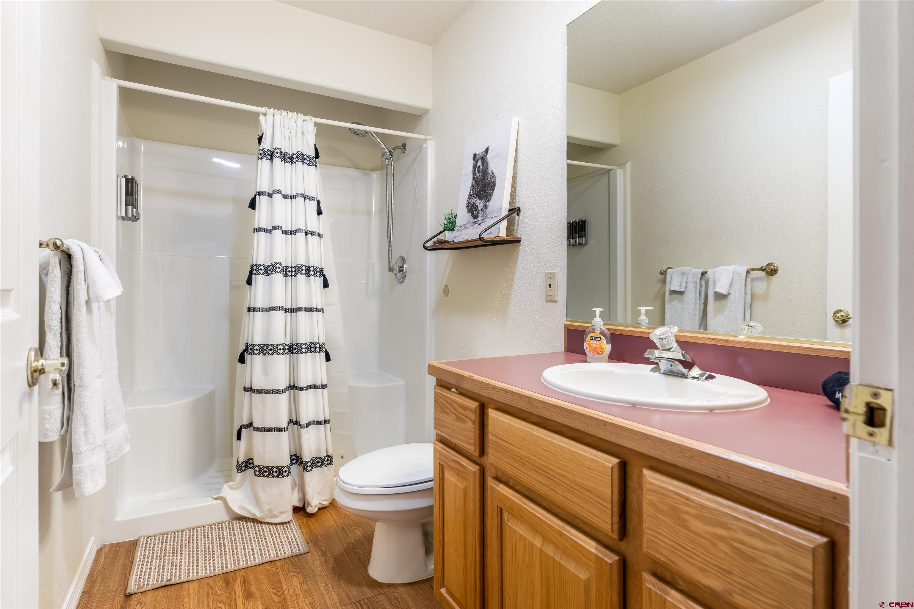 39 Hawk Place Pagosa Springs, CO 81147 - Photo 13 of 37 a bathroom with a sink toilet and shower