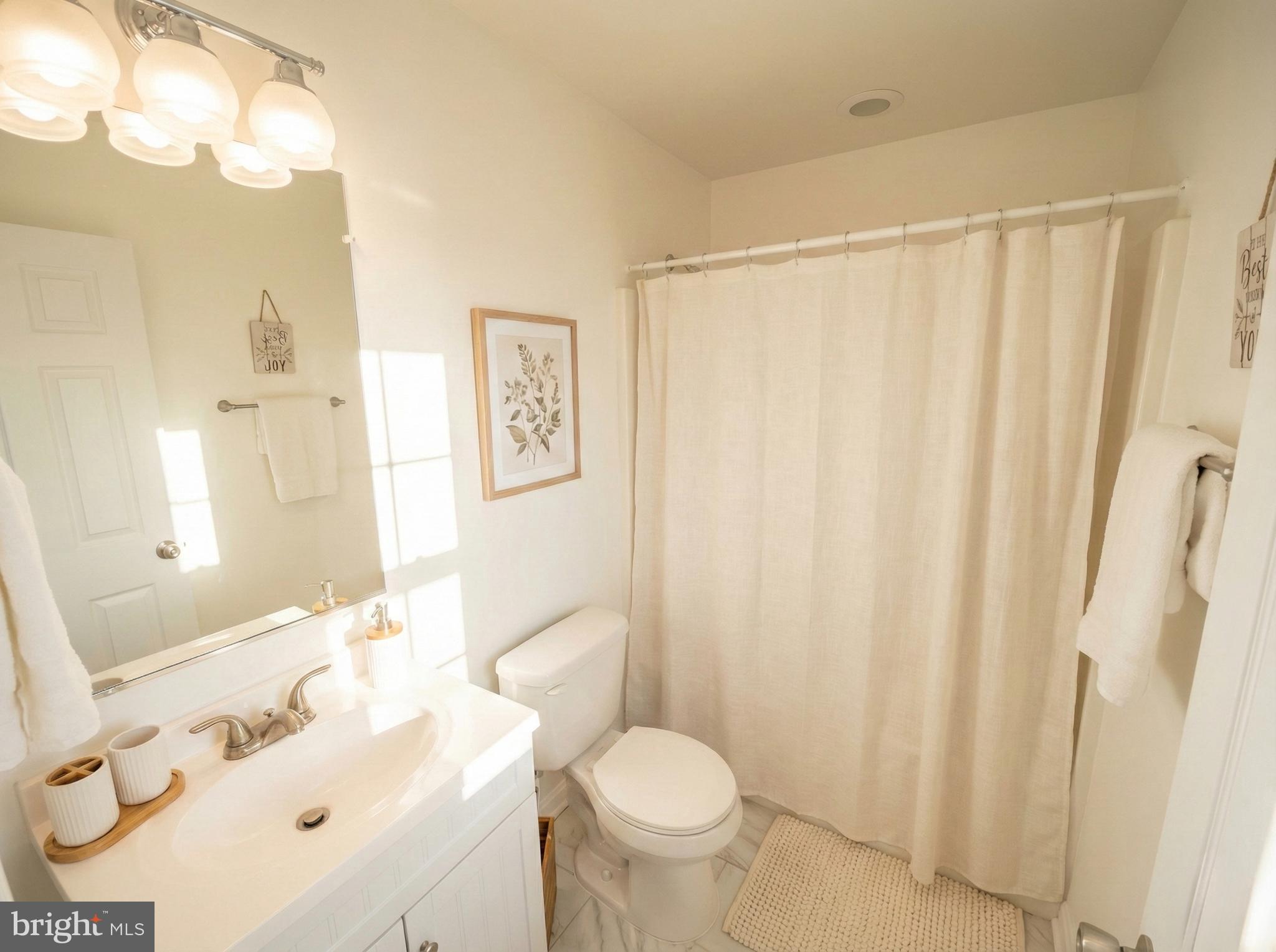 397 Parkside Road Linden, VA 22642 - Photo 23 of 32 a bathroom with a sink toilet and shower