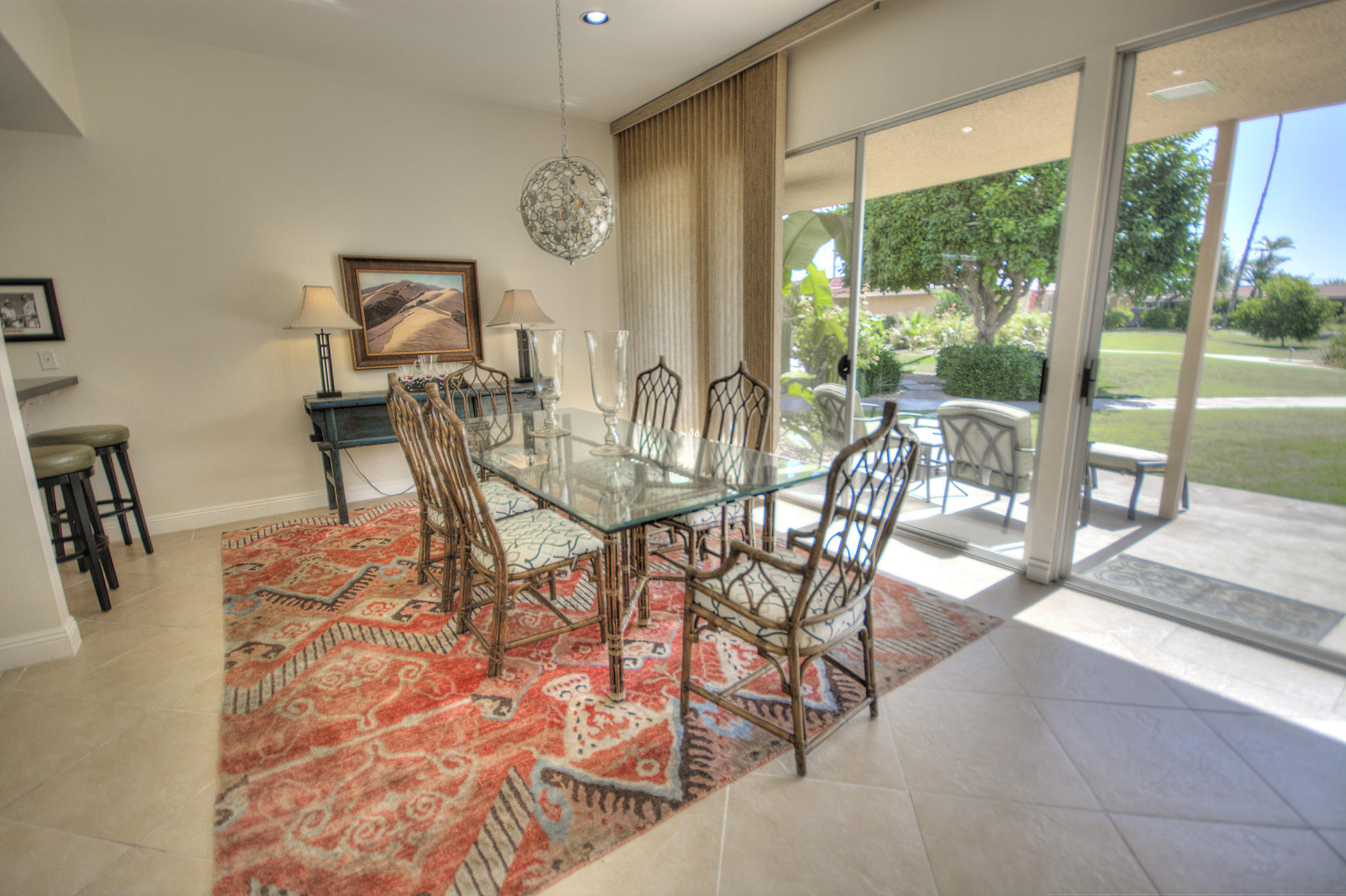 45730 Hopi Road Indian Wells, CA 92210 - Photo 7 of 42 a view of a dining room with furniture window and outside view