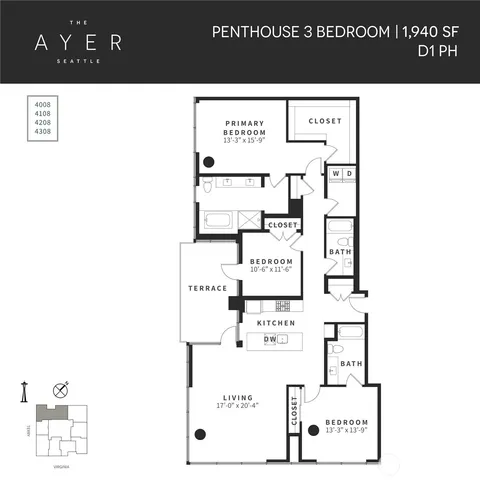 $8,599 | 2010 Terry Avenue, Unit 4008, Seattle, WA 98121
