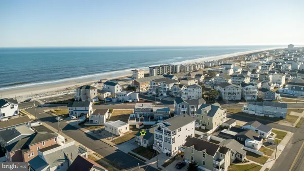 a view of an ocean and beach