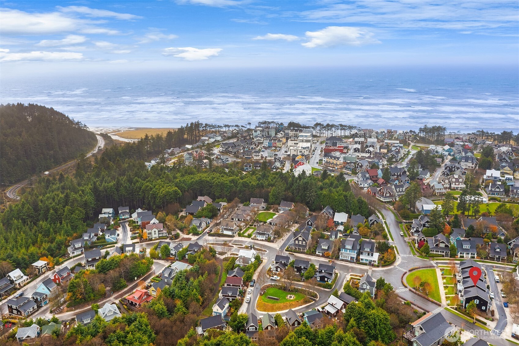 24 Float Lane Pacific Beach, WA 98571 - Photo 24 of 24 an aerial view of residential houses with outdoor space