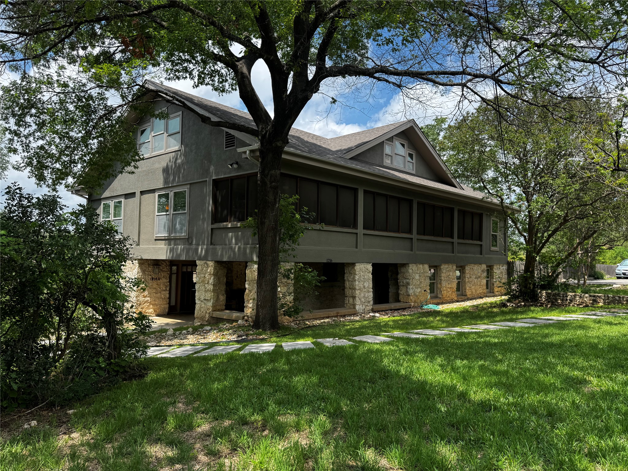 1216 West 22nd Street, Unit B Austin, TX 78705 - Photo 1 of 1 a view of a house with a yard