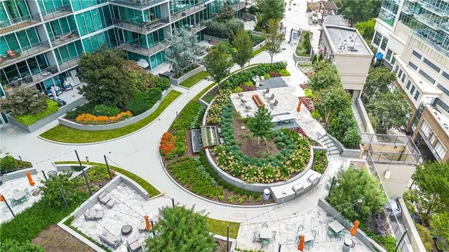 a view of a buildings