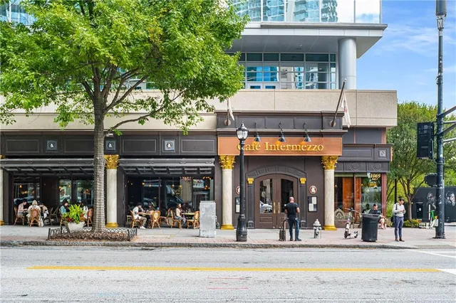 a front view of a building