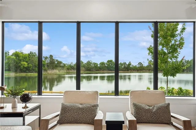 a outdoor living space with furniture and a garden