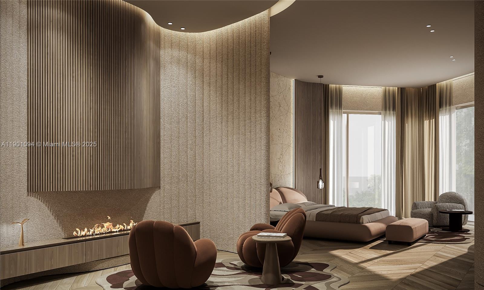 393 Centre Island Golden Beach, FL 33160 - Photo 22 of 31 a living room with furniture and a window