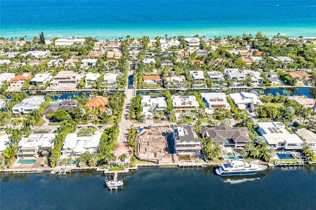 a view of a city with an ocean