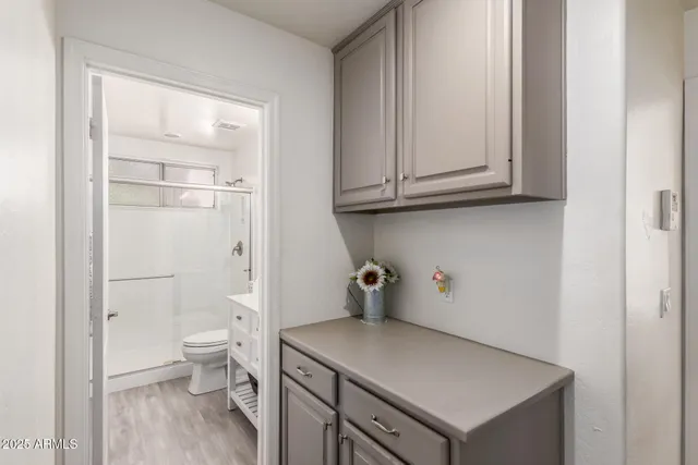 a view of a bathroom with a sink