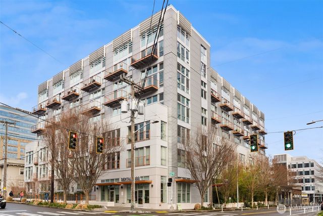 a front view of a building