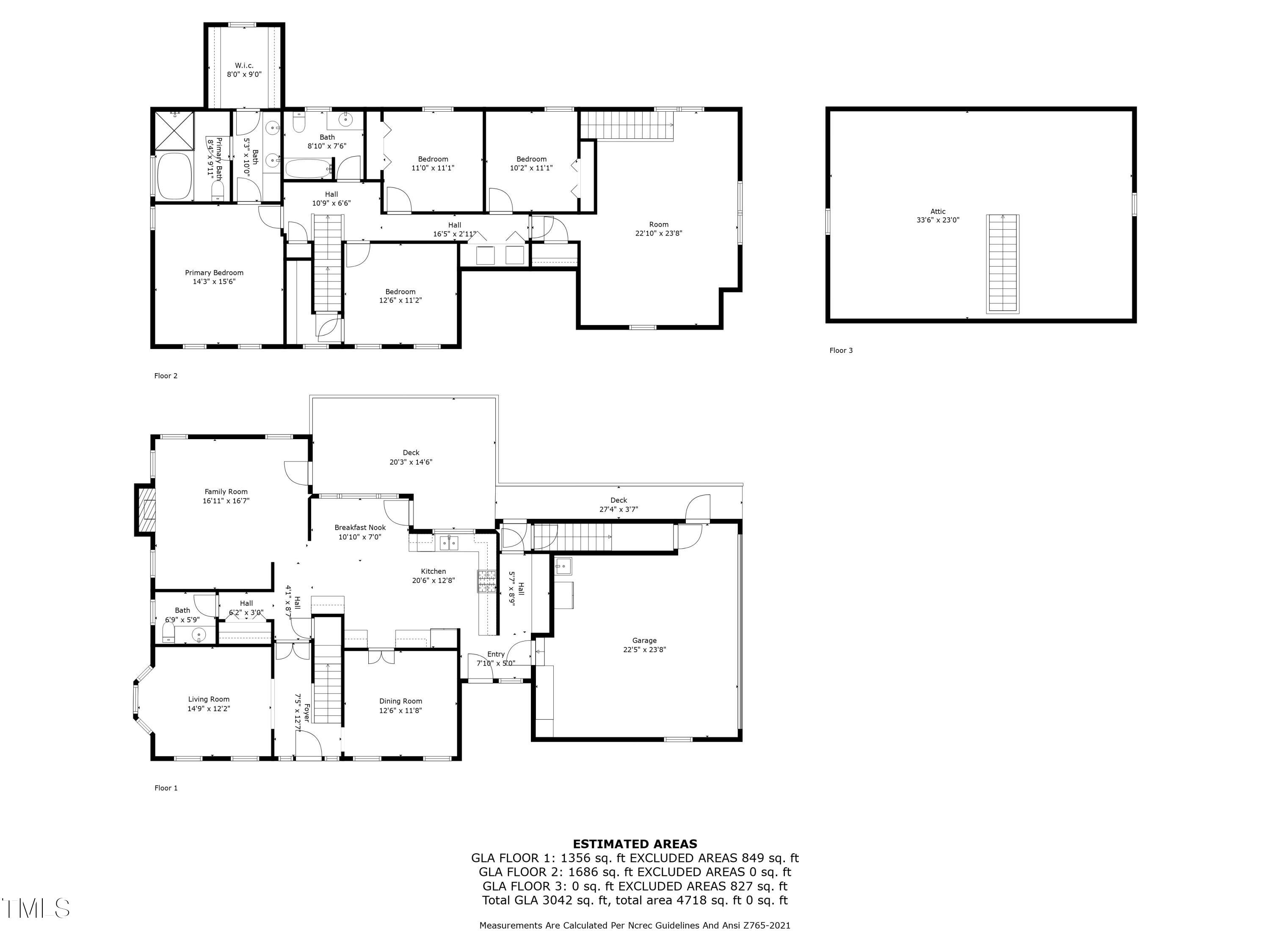 11624 Pacesferry Drive Raleigh, NC 27614 - Photo 33 of 33 11624pacesferryfloorplan2