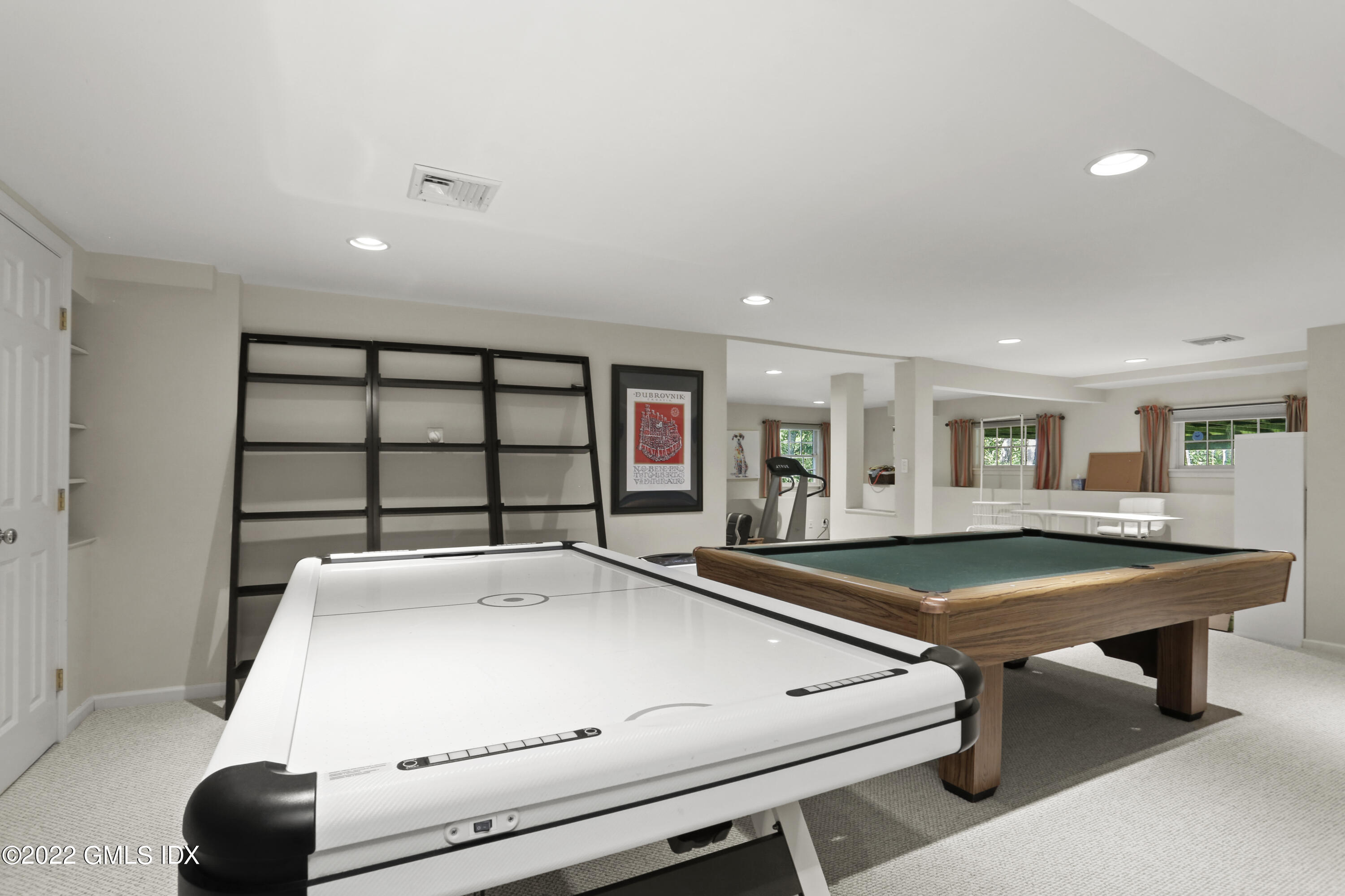 9 Frontier Road Cos Cob, CT 06807 - Photo 27 of 37 a room with pool table and windows