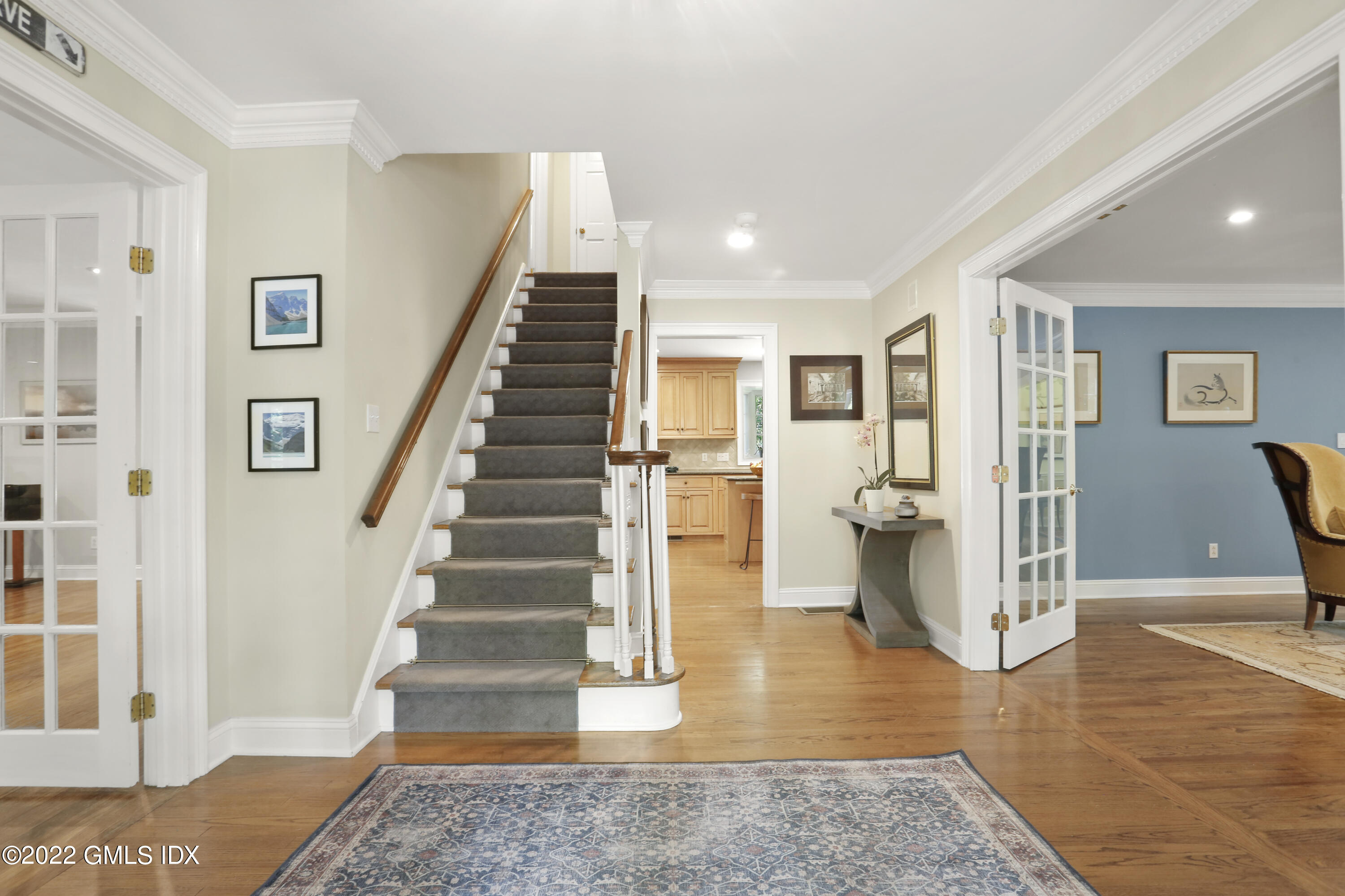 9 Frontier Road Cos Cob, CT 06807 - Photo 3 of 37 a view of entryway and hall with wooden floor