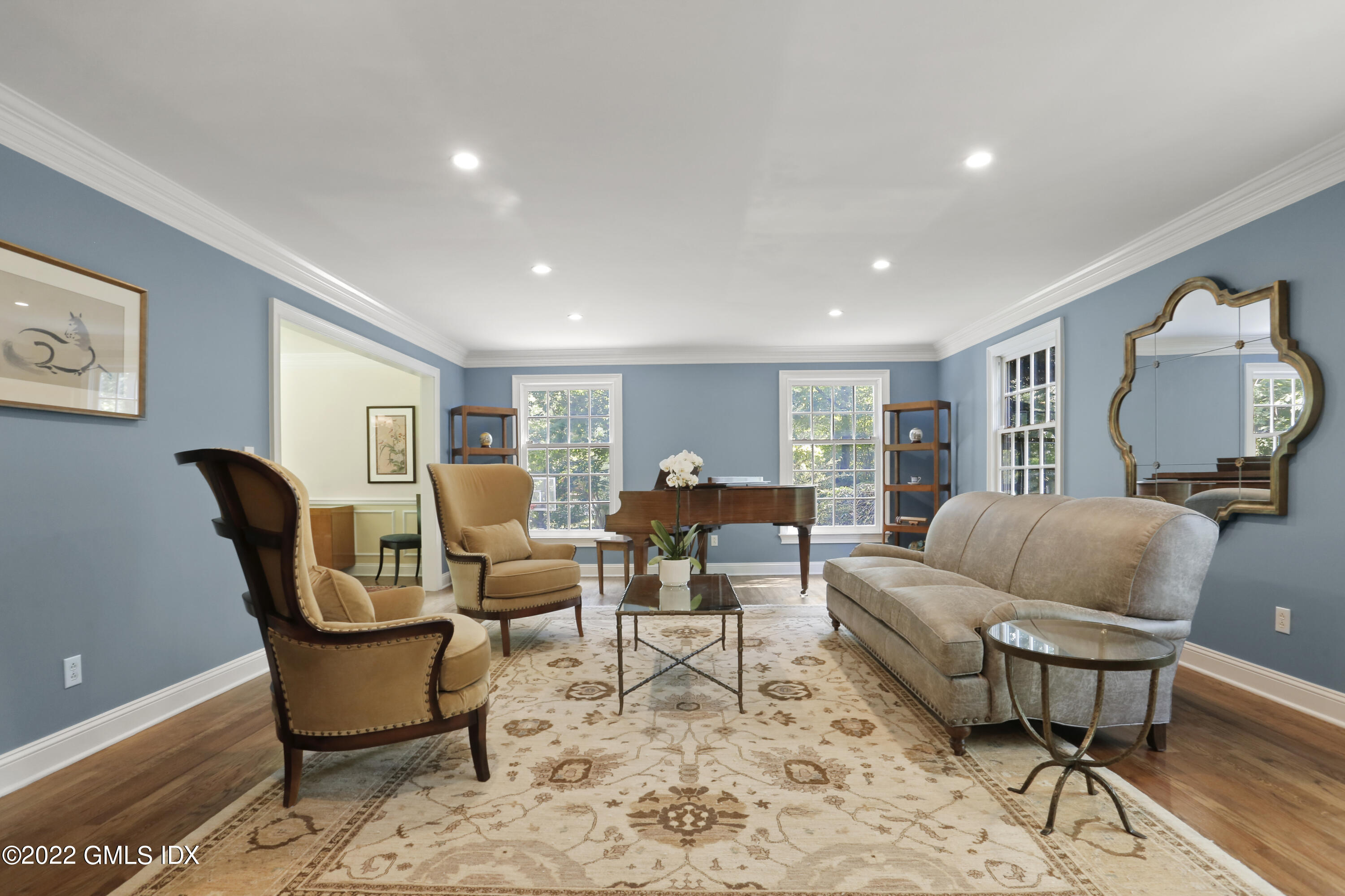 9 Frontier Road Cos Cob, CT 06807 - Photo 4 of 37 a living room with furniture and wooden floor