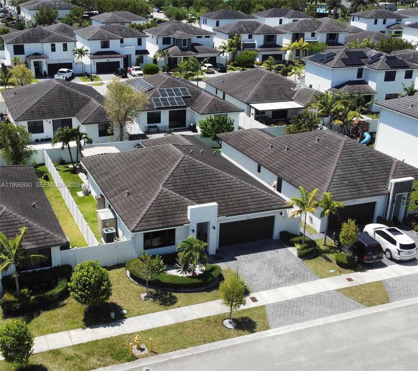 23552 Southwest 107th Place Homestead, FL 33032 - Photo 4 of 30 a aerial view of a house with garden space and street view