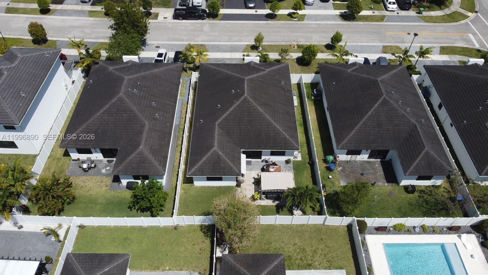 23552 Southwest 107th Place Homestead, FL 33032 - Photo 9 of 30 an aerial view of multiple houses with outdoor space