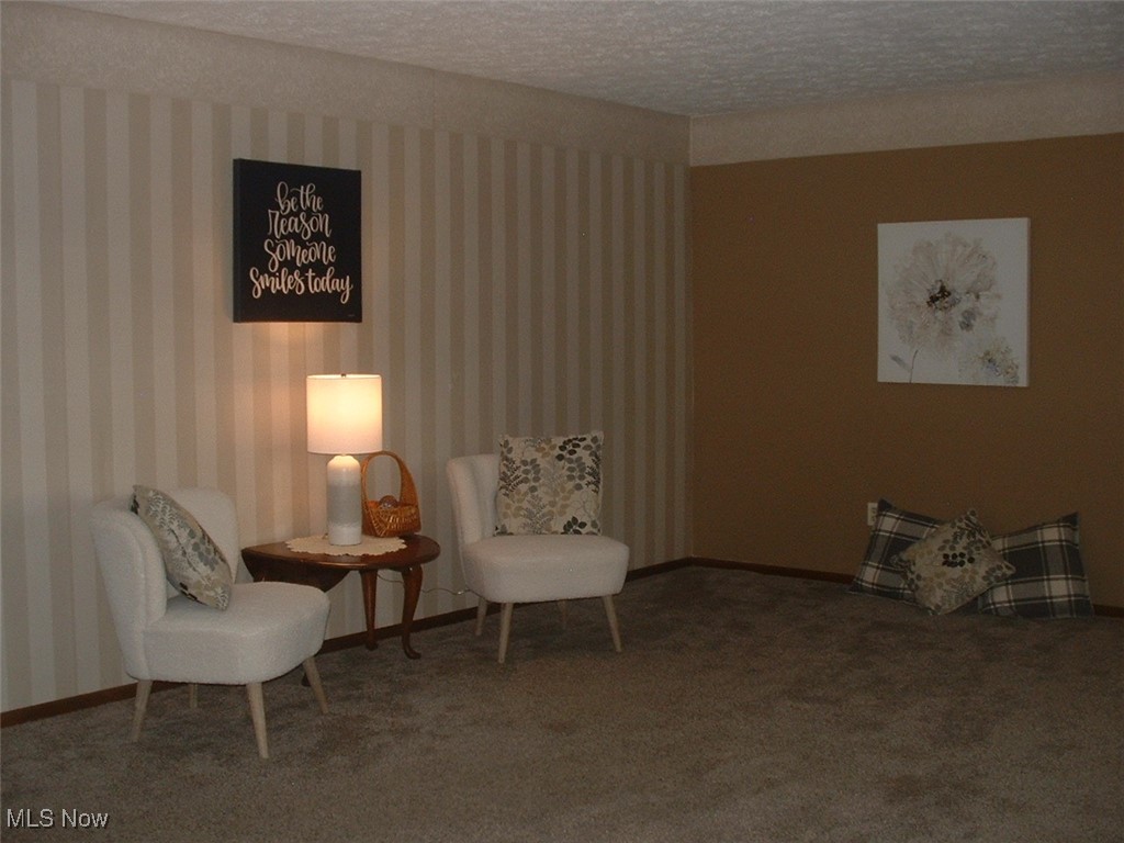 Another angle.  Wall mount TV bracket behind floral picture