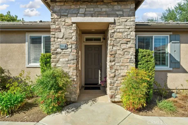 a front view of a house