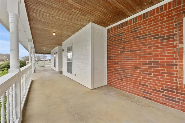 a view of a porch with a sink