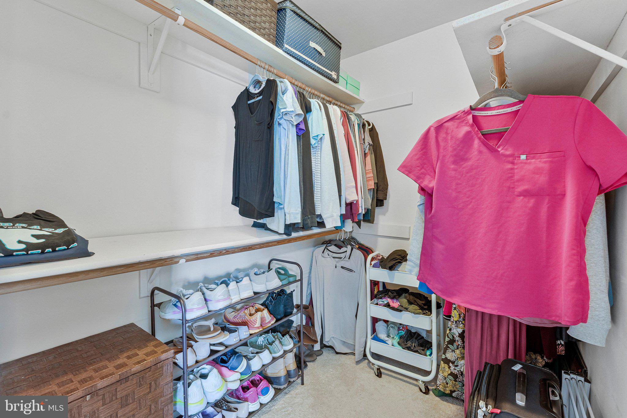 590 Tuliptree Square Northeast Leesburg, VA 20176 - Photo 37 of 54 a view of walk in closet with clothes and shoes