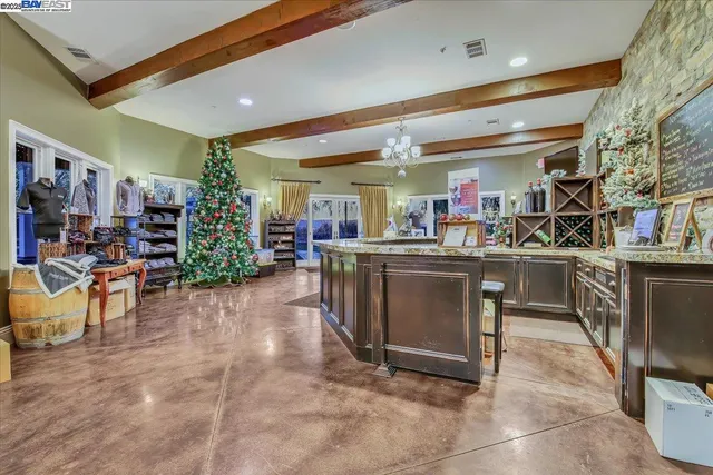 a living room with furniture and a couch