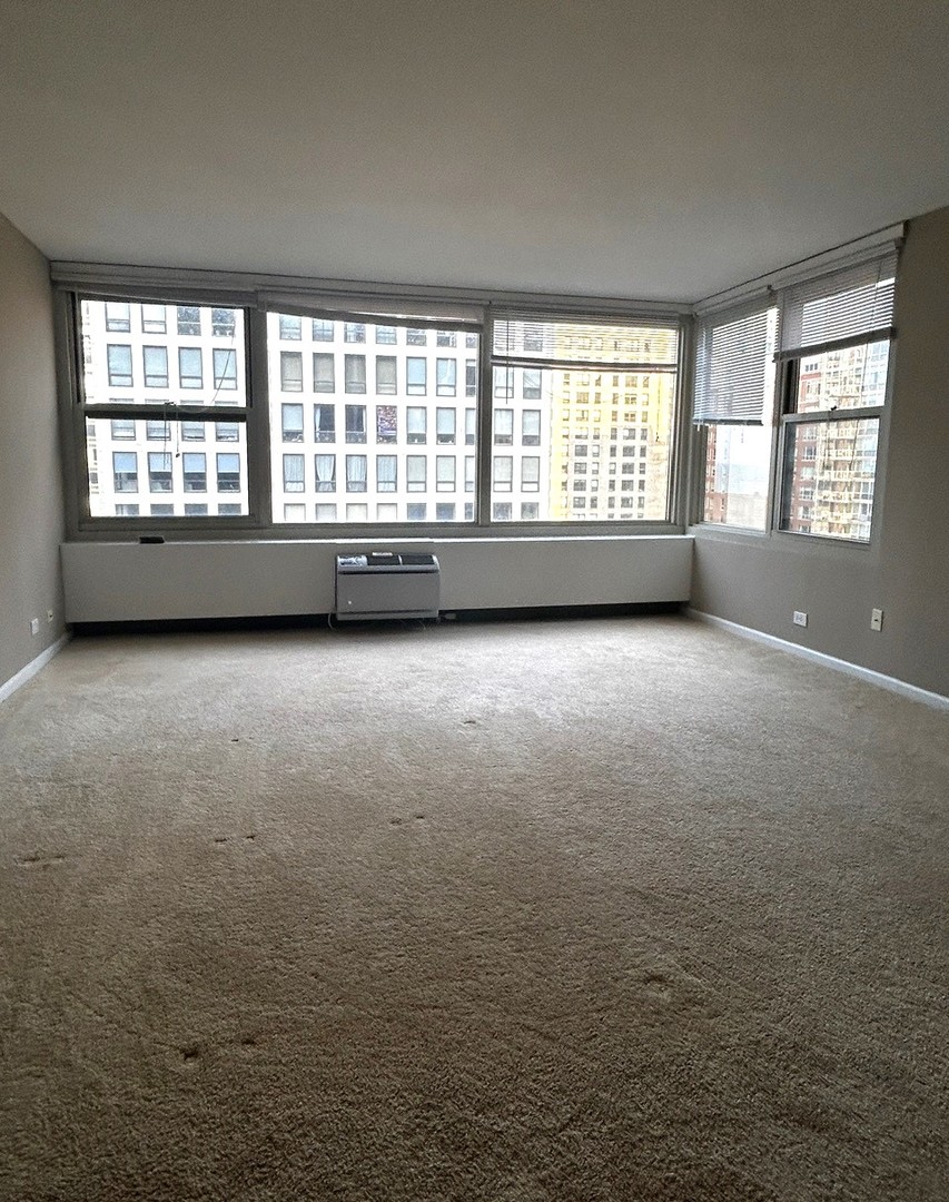 860 North Dewitt Place, Unit 1501 Chicago, IL 60611 - Photo 13 of 17 an empty room with windows
