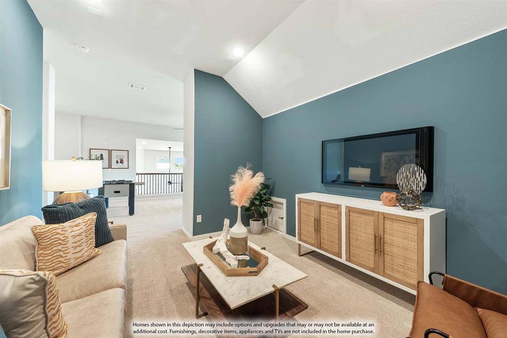 1133 Hitching Post Way Oak Point, TX 75068 - Photo 36 of 40 a living room with furniture a rug and a table