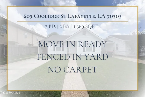 $1,450 | 605 Coolidge Street, Lafayette, LA 70503