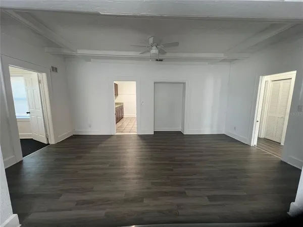 wooden floor in an empty room