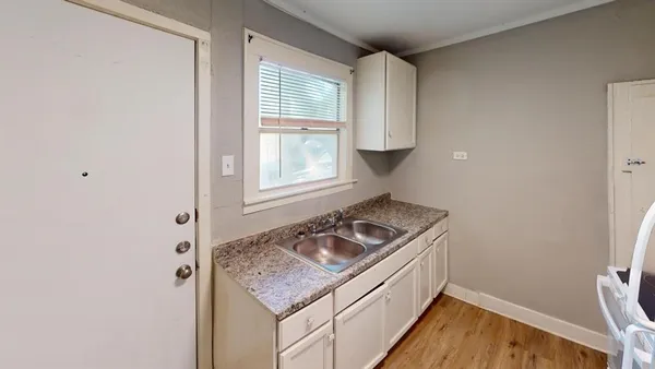 a room with storage and utility