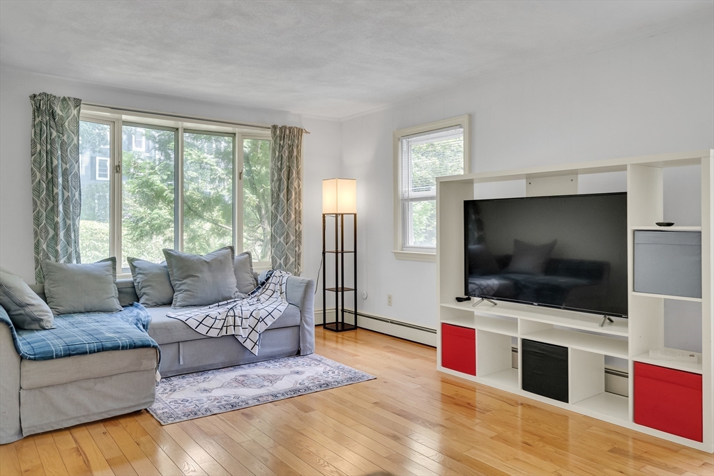 32 Dewey Road Lexington, MA 02420 - Photo 18 of 32 a living room with furniture and a flat screen tv