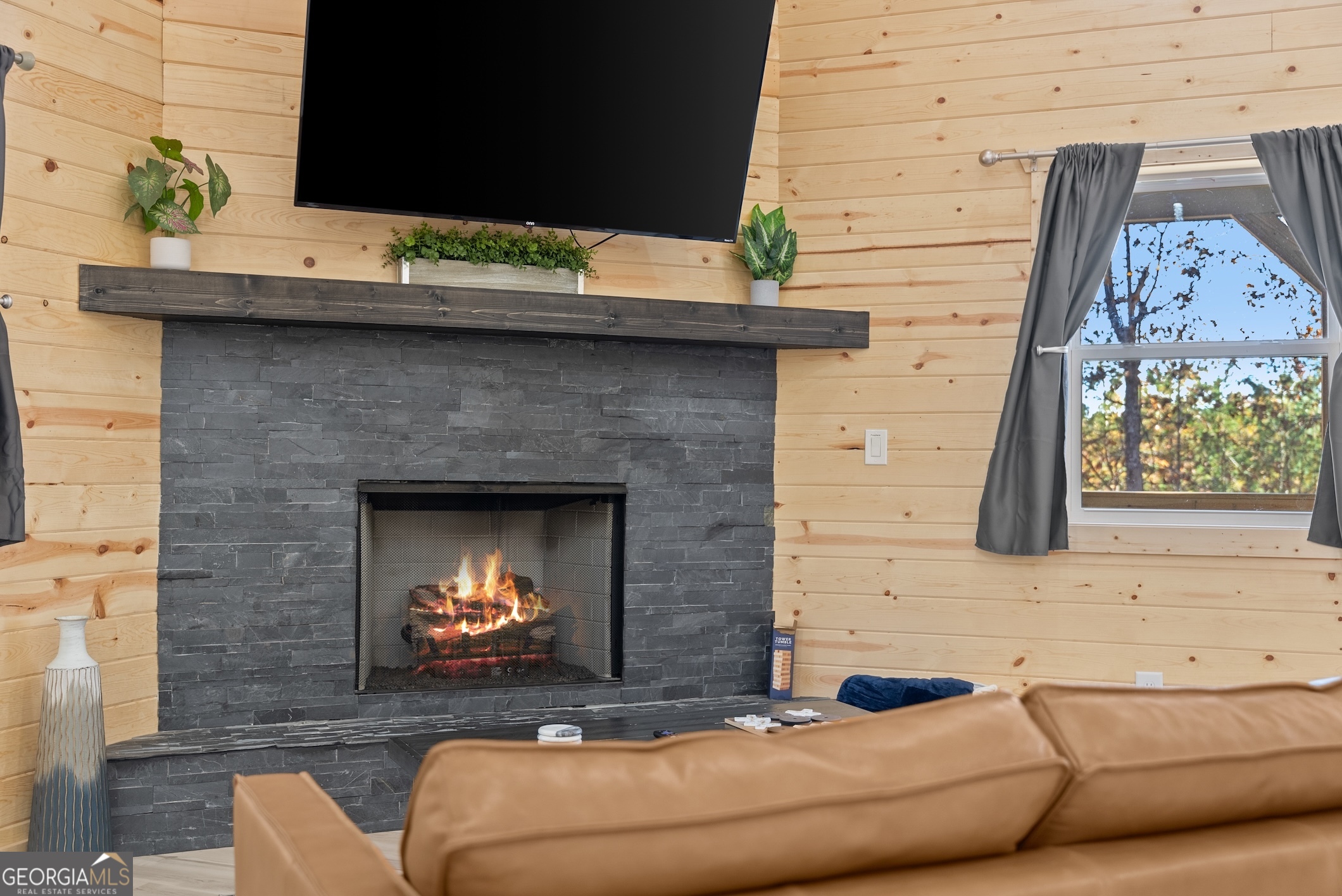 339 Hickory Ridge Drive Cleveland, GA 30528 - Photo 30 of 54 a living room with furniture and fireplace