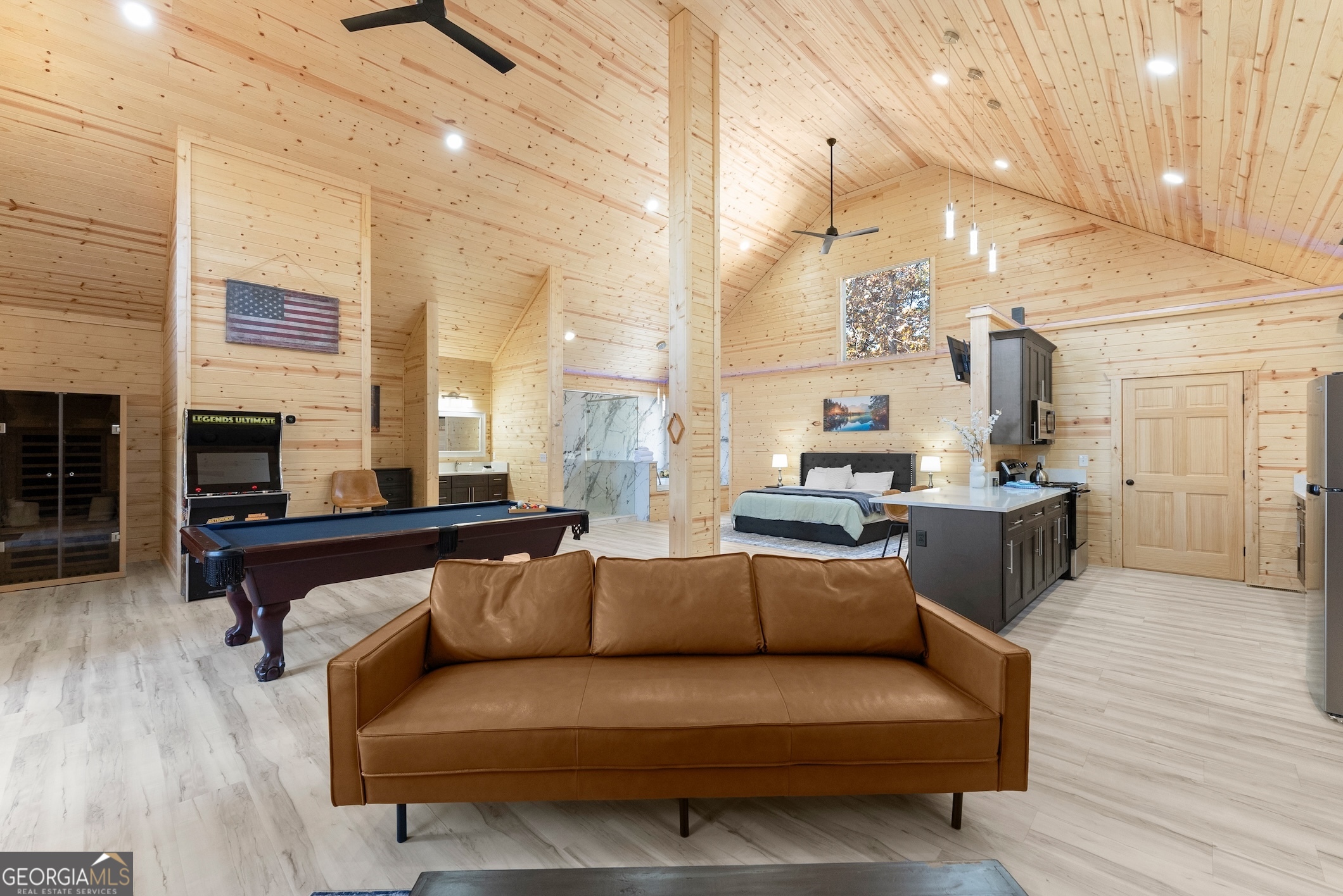 339 Hickory Ridge Drive Cleveland, GA 30528 - Photo 33 of 54 a living room with furniture and a fireplace