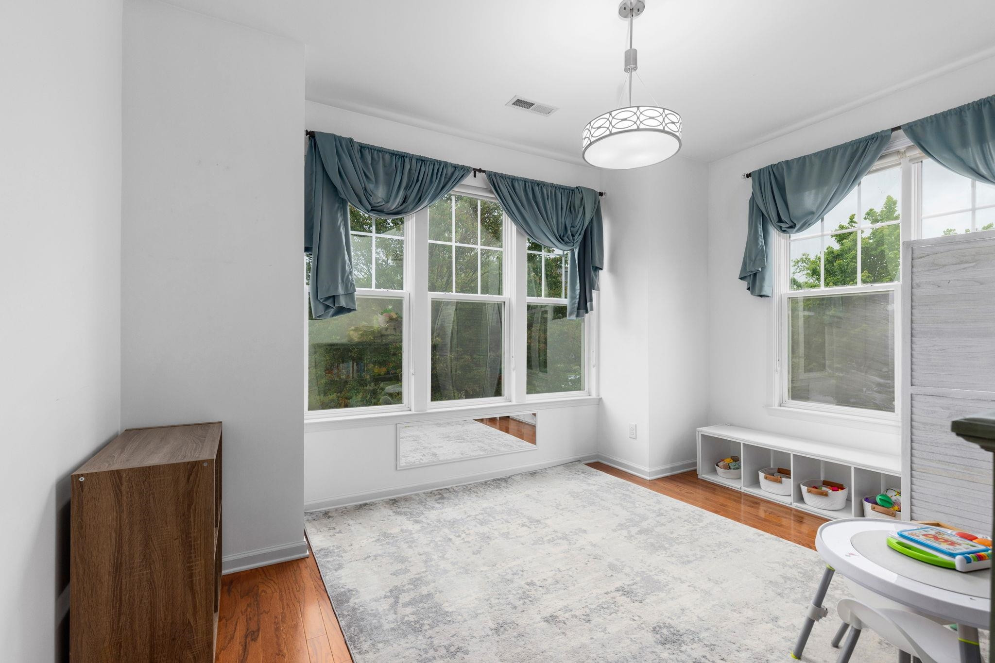 10115 Glen Autumn Road Raleigh, NC 27617 - Photo 16 of 55 Bay window in the front of the home adds more space to the formal dining area. Of course there are other endless ways to use this space already having a breakfast area and bartop seating in the rear of the home. Dining Room