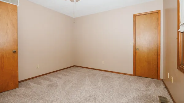 a view of an empty room