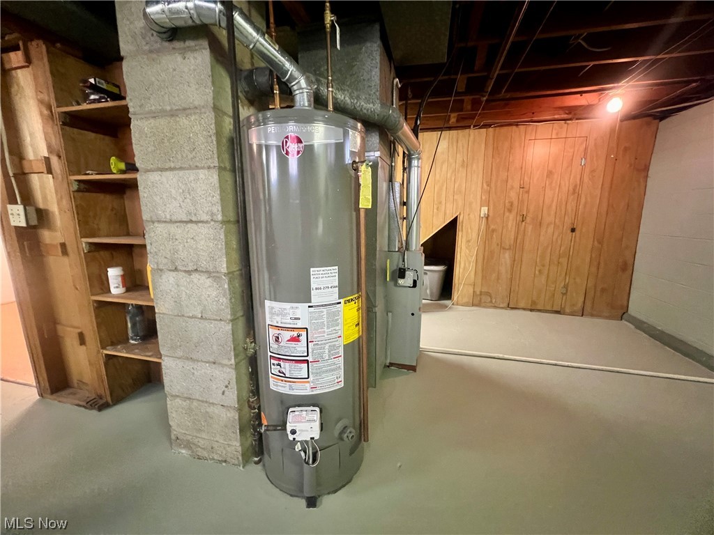 229 Hilliard Road Elyria, OH 44035 - Photo 22 of 28 Basement featuring gas water heater