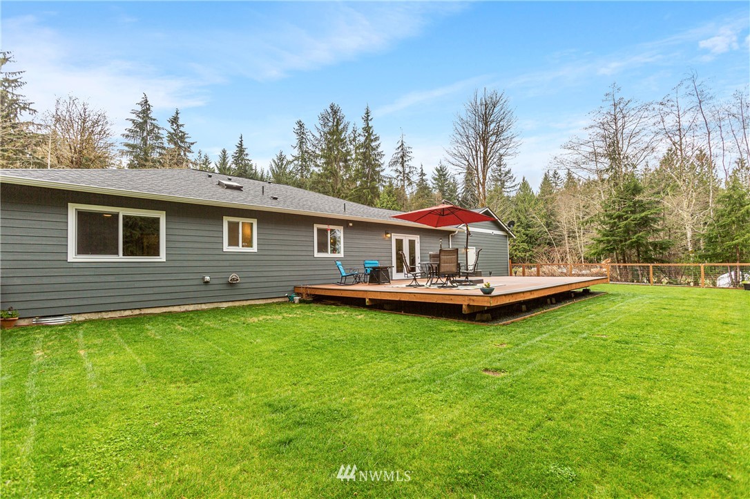 19614 Lerch Road Snohomish, WA 98290 - Photo 26 of 40 a aerial view of a house with swimming pool and sitting area
