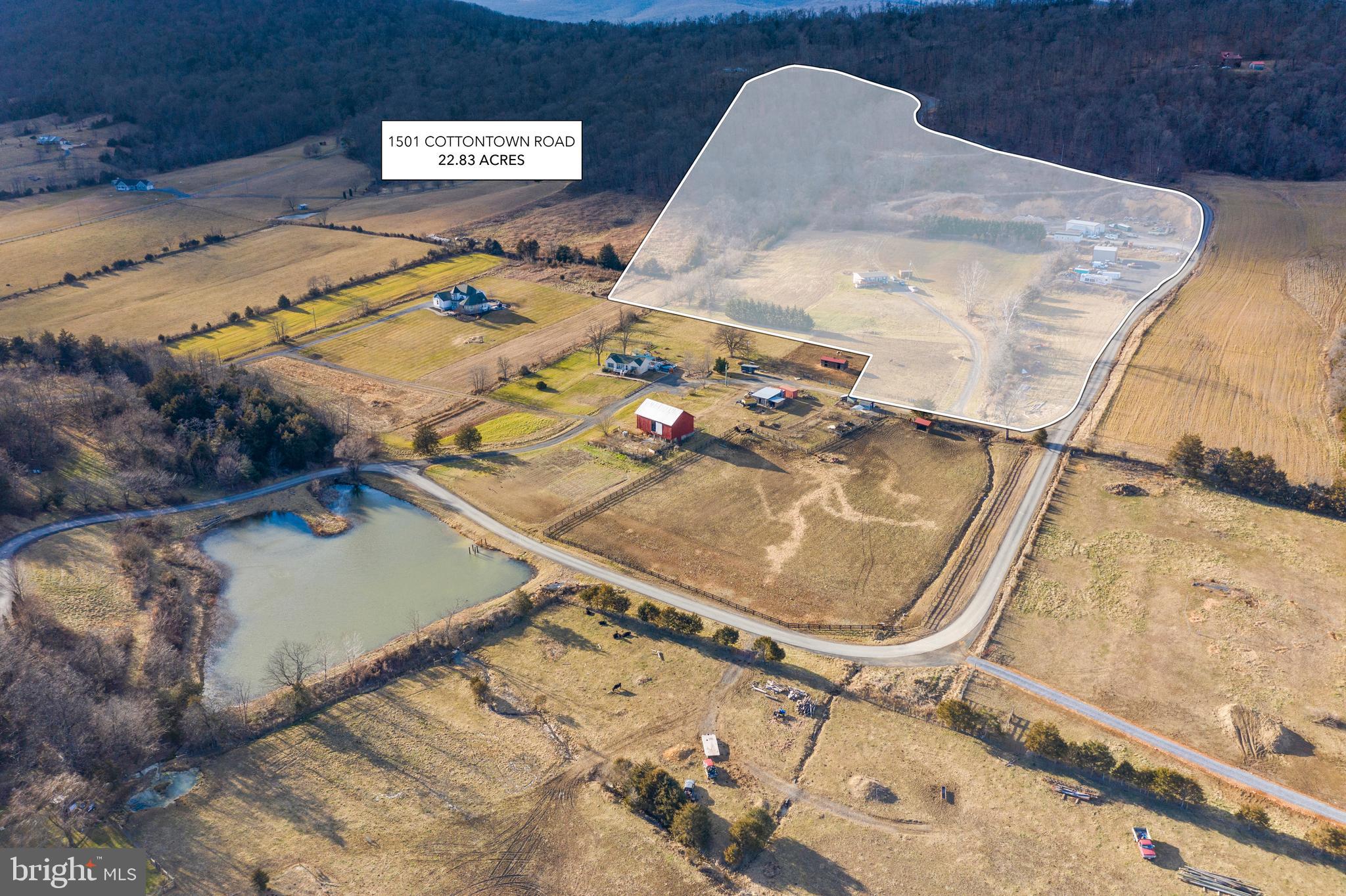 1501 Cottontown Road Strasburg, VA 22657 - Photo 32 of 35 Aerial View of Land
