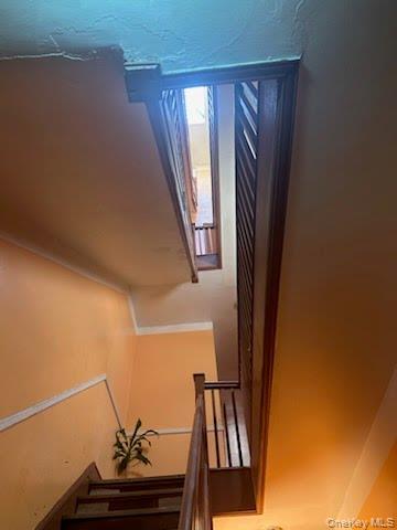 295 Schaefer Street Brooklyn, NY 11237 - Photo 5 of 9 a view of staircase with wooden floor and chair