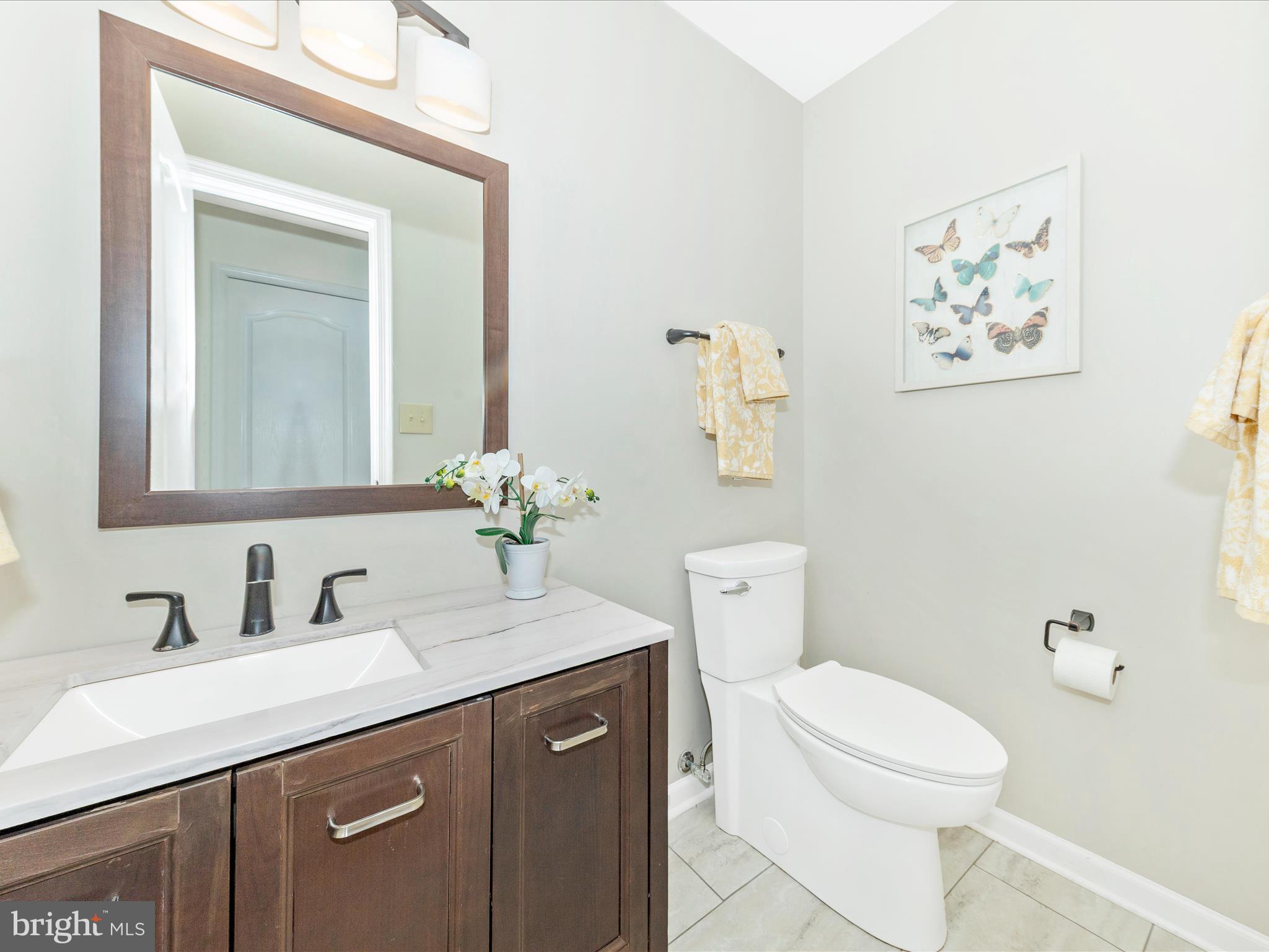 10632 Old Barn Road New Market, MD 21774 - Photo 75 of 76 a bathroom with a toilet a sink and mirror