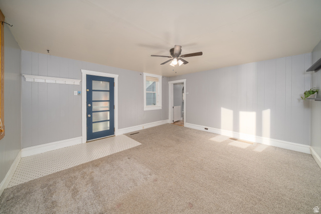 757 North 500 East Logan, UT 84321 - Photo 2 of 15 Carpeted empty room featuring a ceiling fan