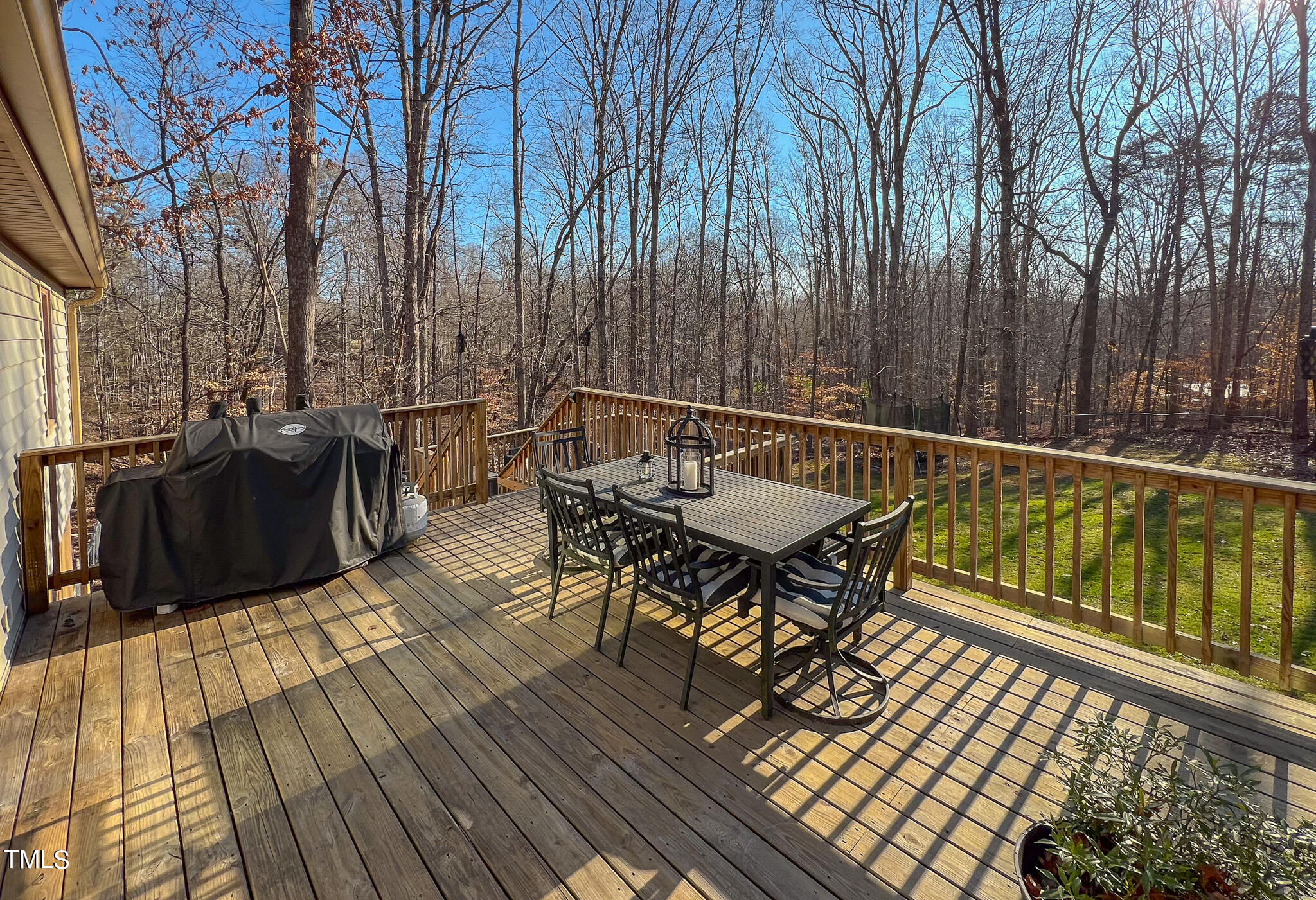 3618 Moriah Road Rougemont, NC 27572 - Photo 28 of 38 a view of a chairs on wooden deck