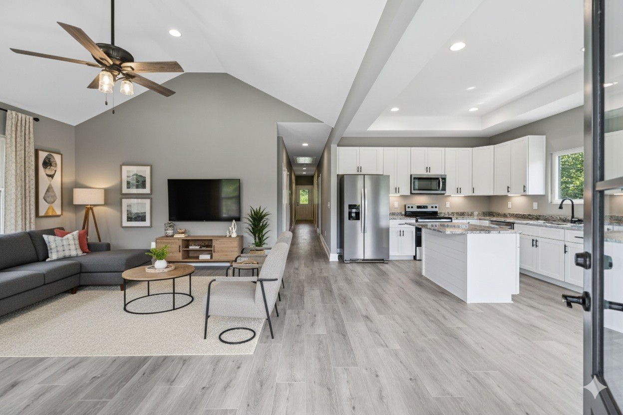 1825 Shop Springs Road Watertown, TN 37184 - Photo 2 of 25 a living room with stainless steel appliances furniture and a flat screen tv