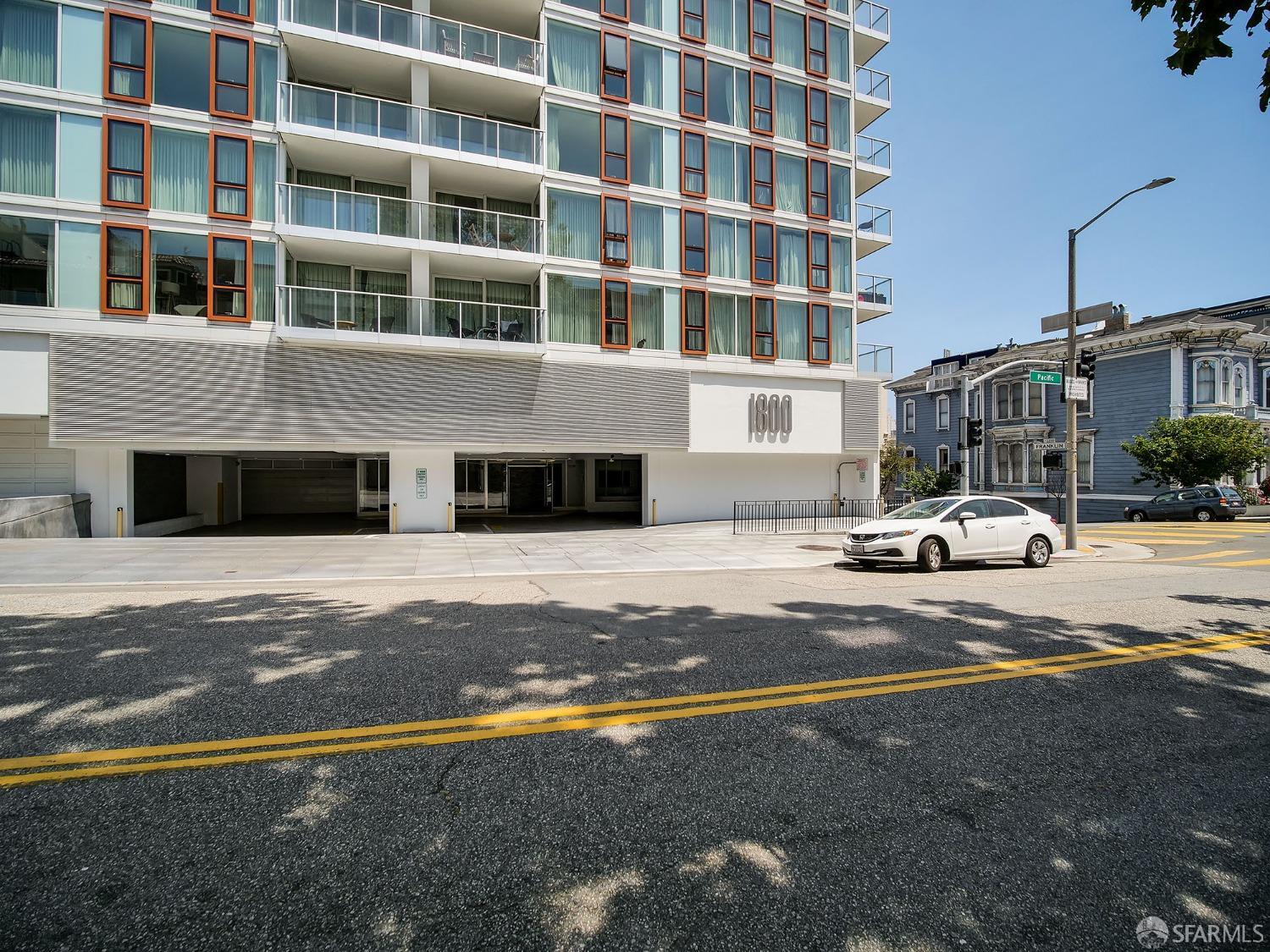 1800 Pacific Avenue, Unit 701 San Francisco, CA 94109 - Photo 35 of 36 a front view of a building with a garden
